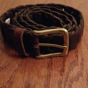 J. Riggings Braided Genuine Leather Belt Size M